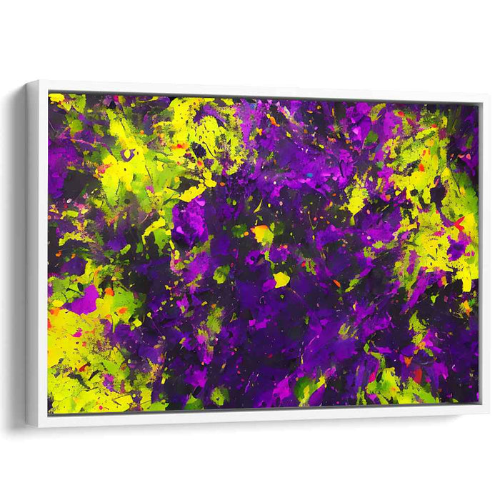 Ebullient Abstract Essence: Vibrant Abstract Expressionist Canvas Art Print