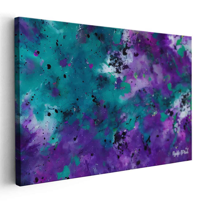 Purple Abstract Splatter #123
