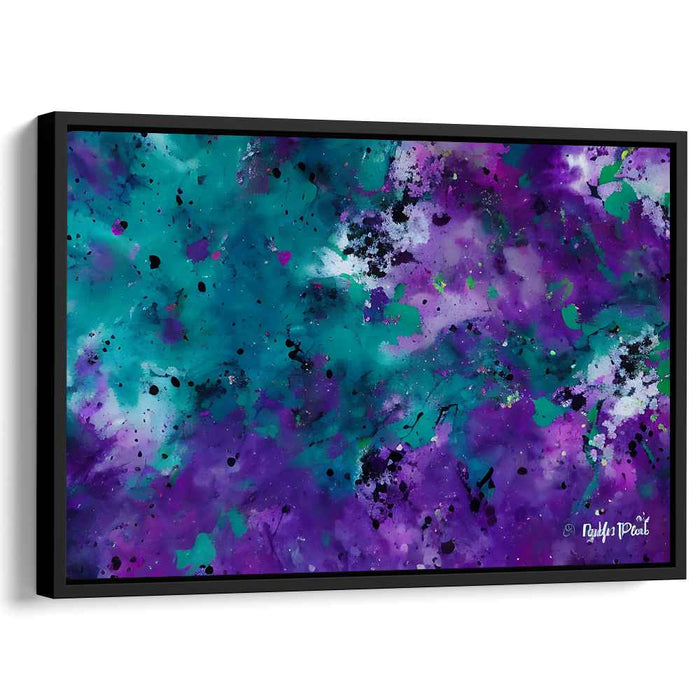 Purple Abstract Splatter #123