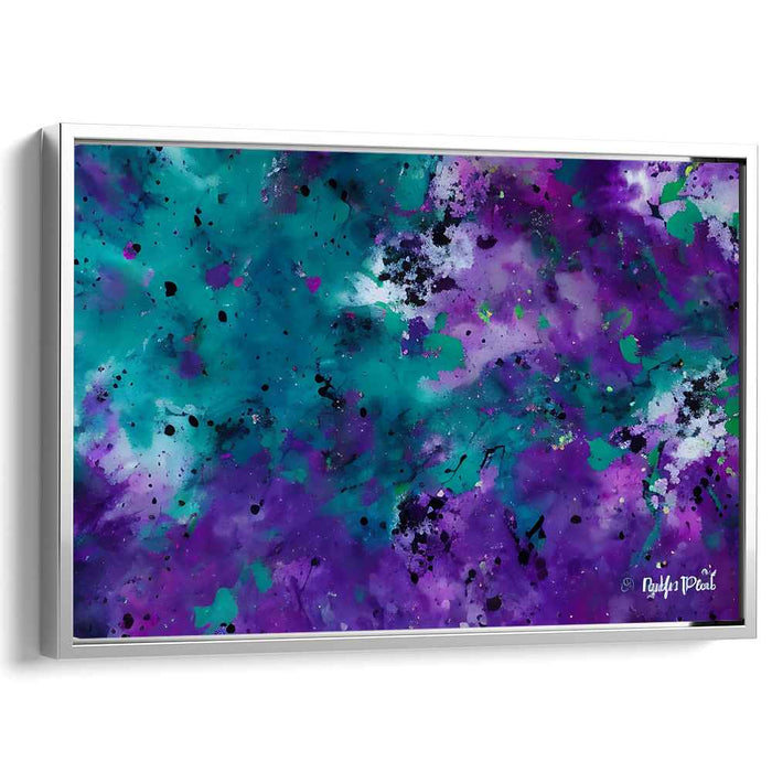 Purple Abstract Splatter #123
