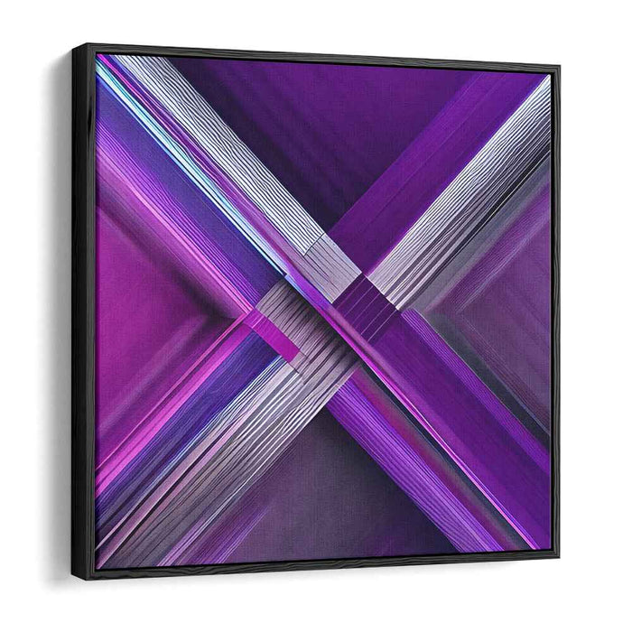 Purple Precision: Geometric Abstraction in Vibrant Purple Digital Art