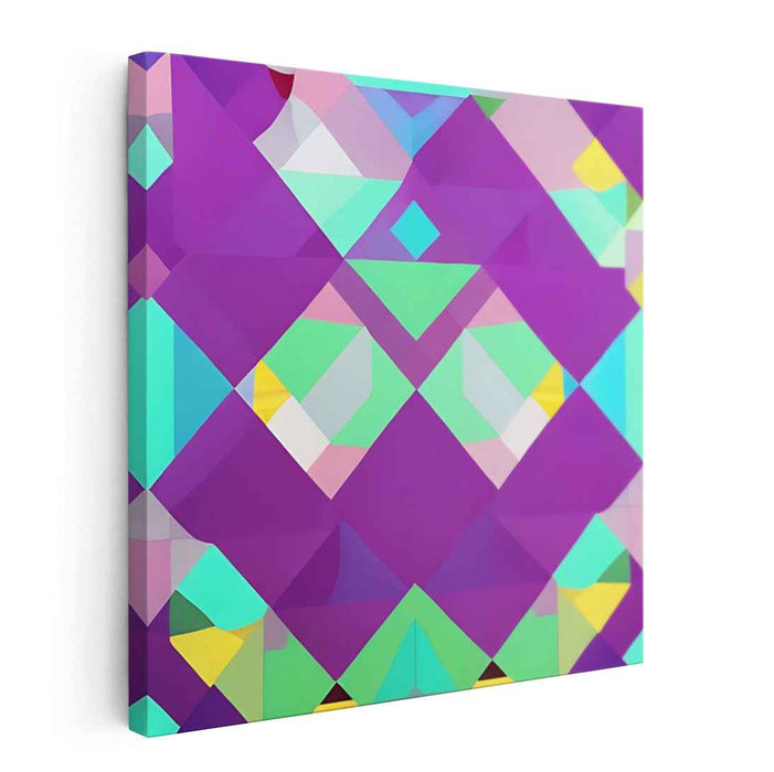 Purple Geometric Abstract #021