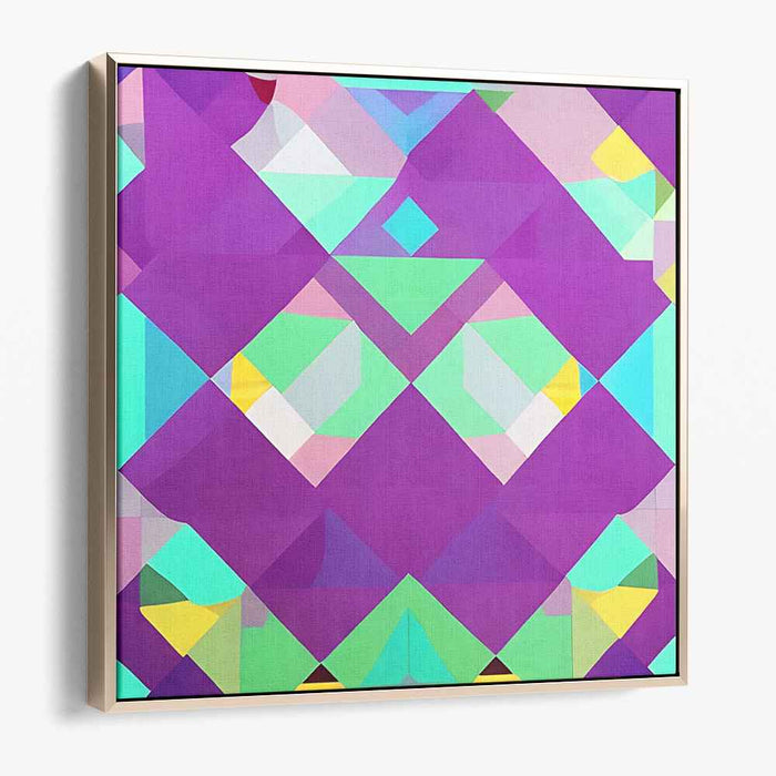 Purple Geometric Abstract #021