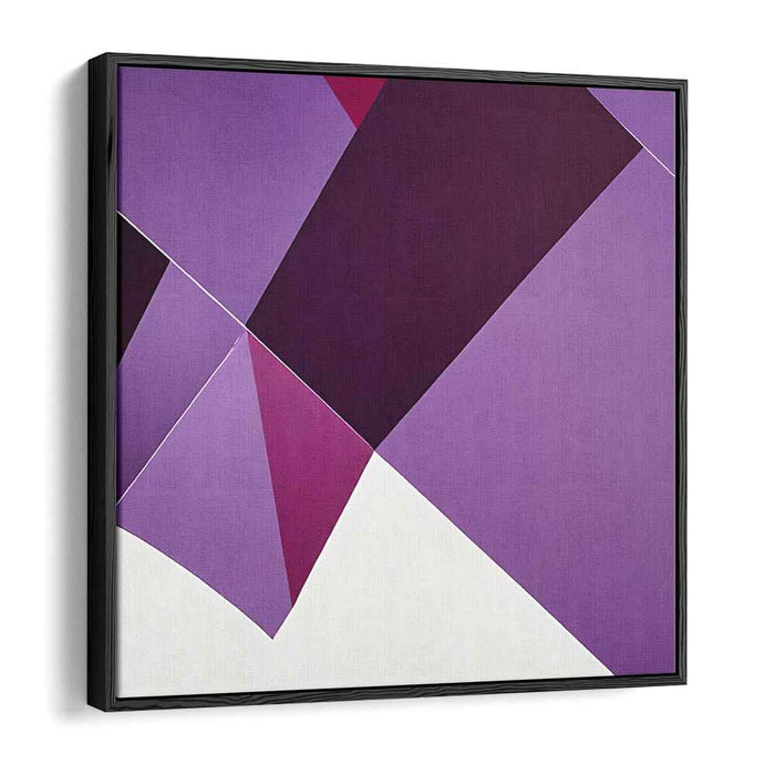 Vibrant Chromatic Reverie: Purple and Red Abstract Canvas Art Print
