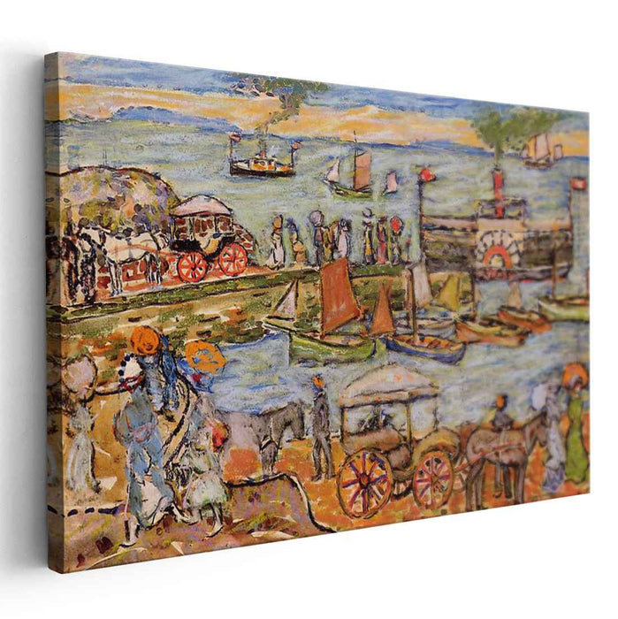 Quai, Dinard by Maurice Prendergast