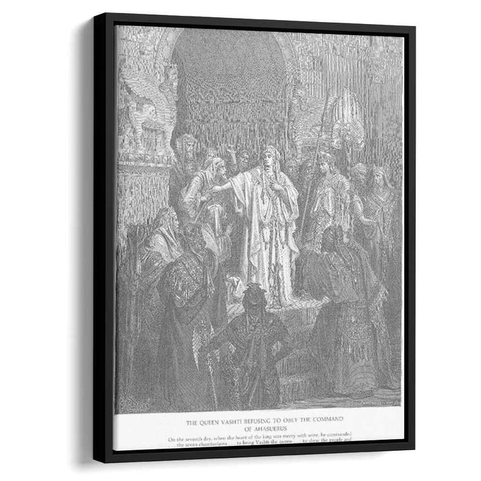 Queen Vashti Refuses to Obey Ahasuerus' Command by Gustave Dore