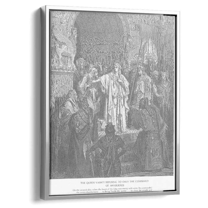 Queen Vashti Refuses to Obey Ahasuerus' Command by Gustave Dore