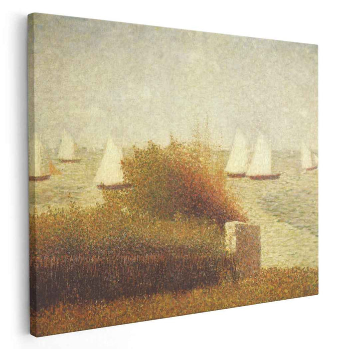 Race in Grandcamp (1885) by Georges Seurat