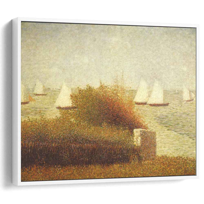Race in Grandcamp (1885) by Georges Seurat