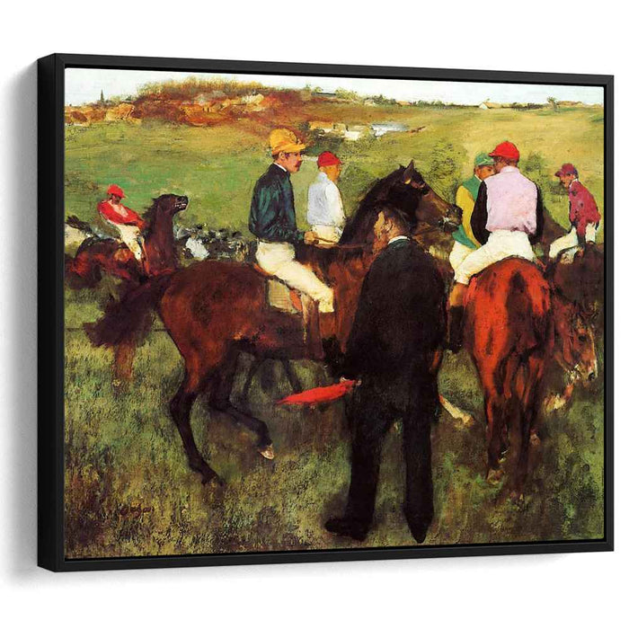 Racehorses at Longchamp (1875) by Edgar Degas