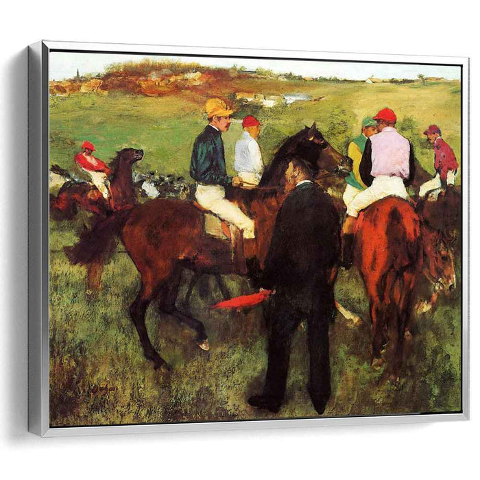 Racehorses at Longchamp (1875) by Edgar Degas