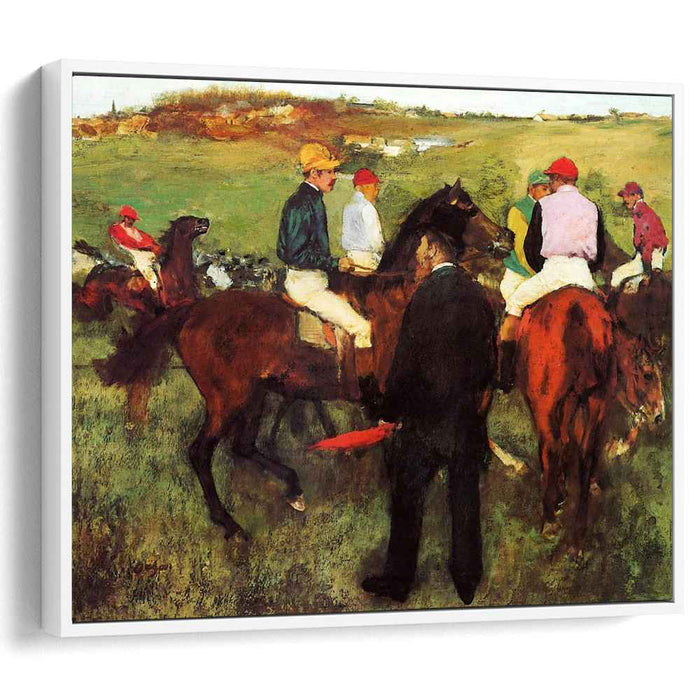 Racehorses at Longchamp (1875) by Edgar Degas