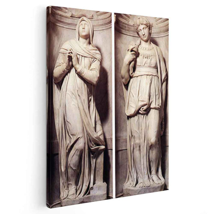 Rachel and Leah (1545) by Michelangelo
