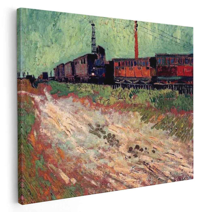 Railway Carriages (1888) by Vincent van Gogh