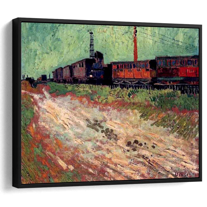 Railway Carriages (1888) by Vincent van Gogh