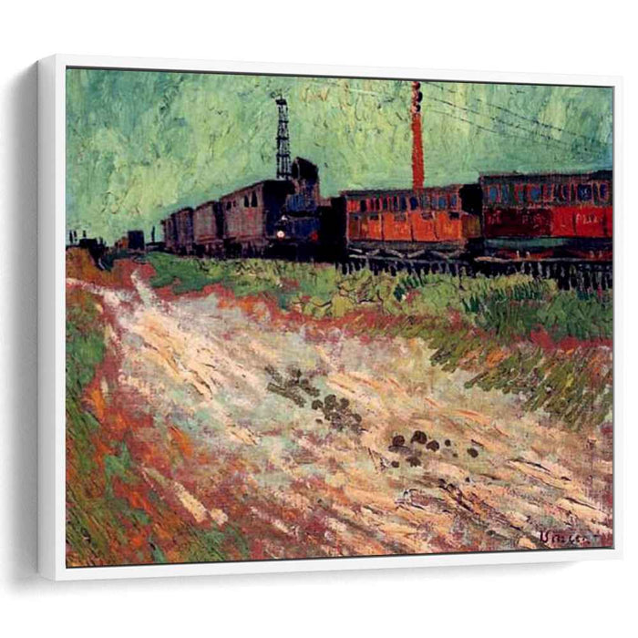 Railway Carriages (1888) by Vincent van Gogh