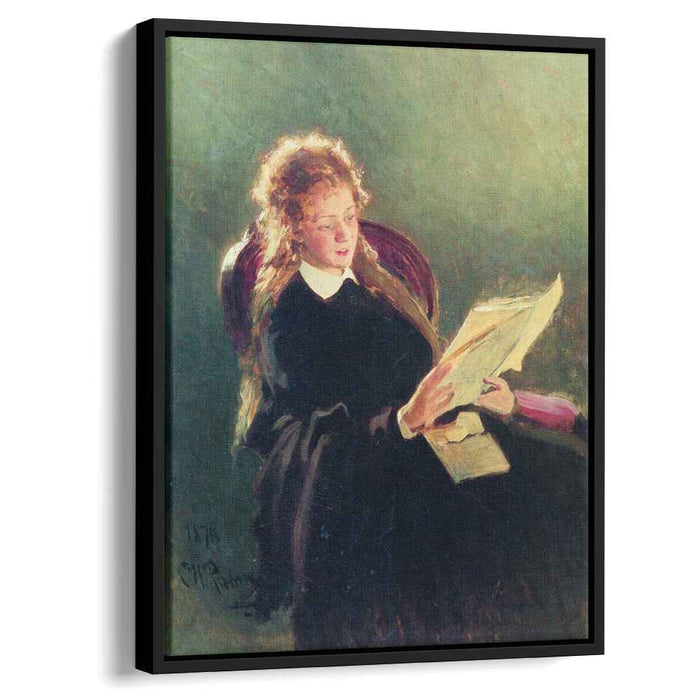Reading girl (1876) by Ilya Repin