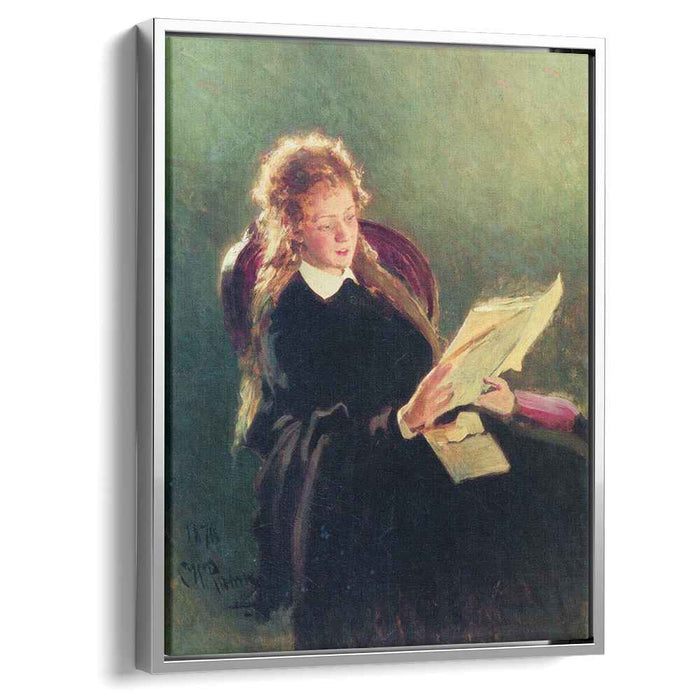Reading girl (1876) by Ilya Repin