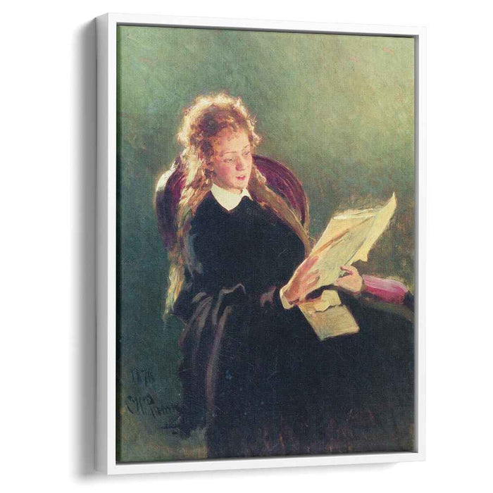 Reading girl (1876) by Ilya Repin