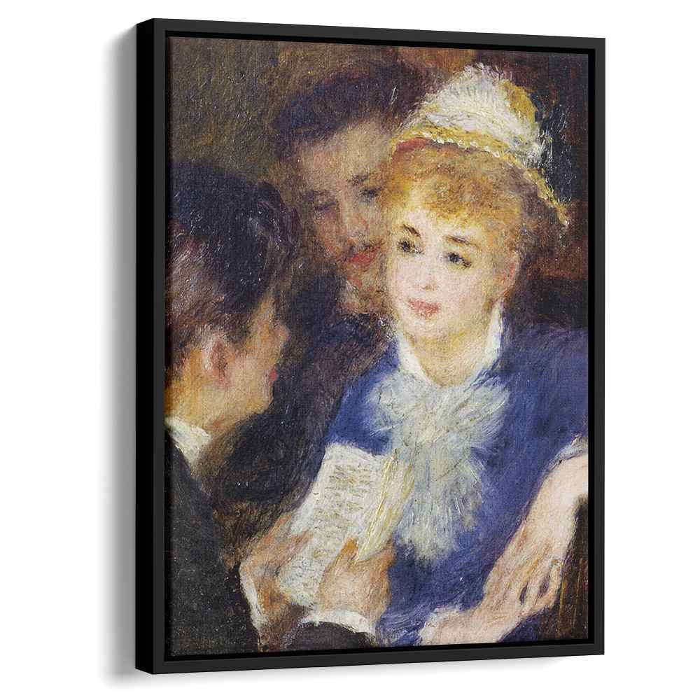 Reading the Part (1876) by Pierre-Auguste Renoir - Canvas Artwork