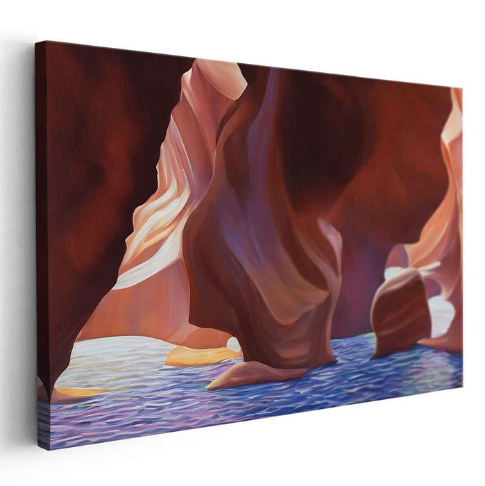 Enchanted Glowing Forest: Luminous Nature's Majesty Canvas Art