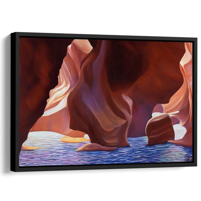 Enchanted Glowing Forest: Luminous Nature's Majesty Canvas Art