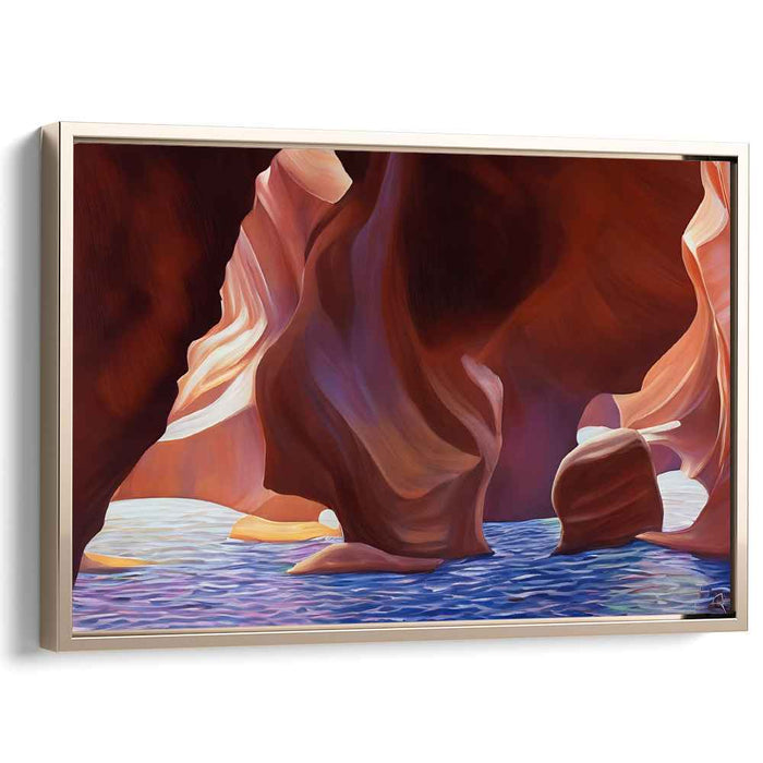 Enchanted Glowing Forest: Luminous Nature's Majesty Canvas Art