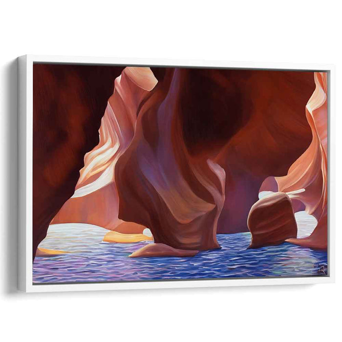 Enchanted Glowing Forest: Luminous Nature's Majesty Canvas Art