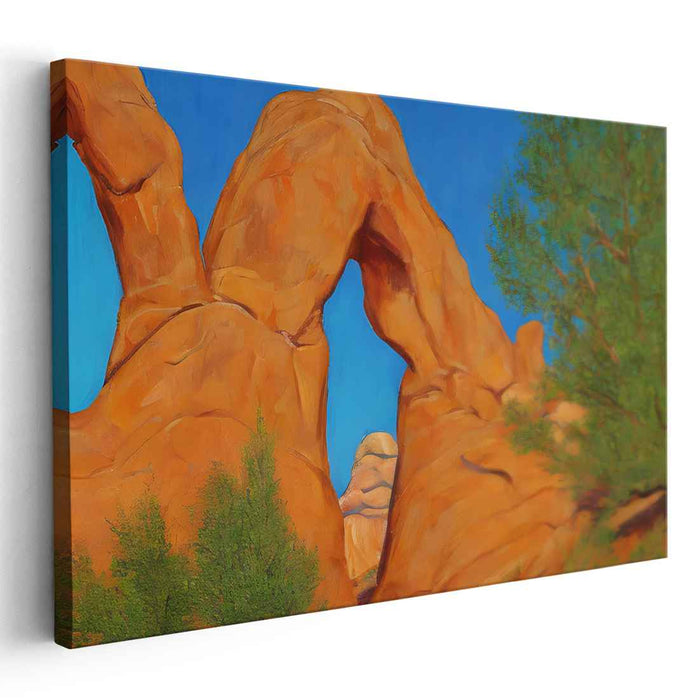 Echoes Of Timeless Splendor: Majestic Archway Landscape Canvas Art