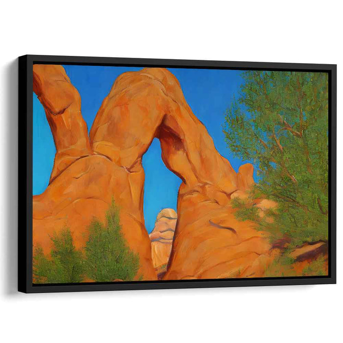 Echoes Of Timeless Splendor: Majestic Archway Landscape Canvas Art