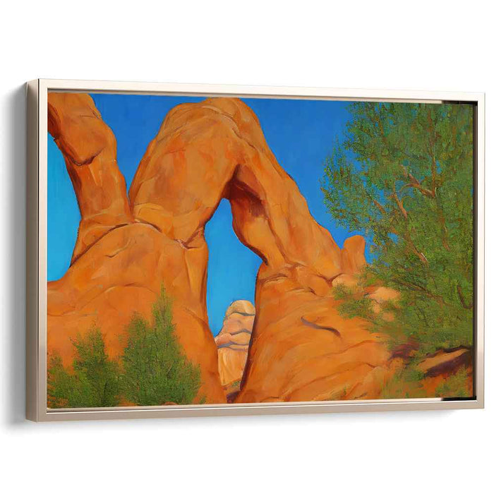 Echoes Of Timeless Splendor: Majestic Archway Landscape Canvas Art