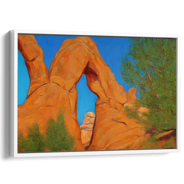 Echoes Of Timeless Splendor: Majestic Archway Landscape Canvas Art