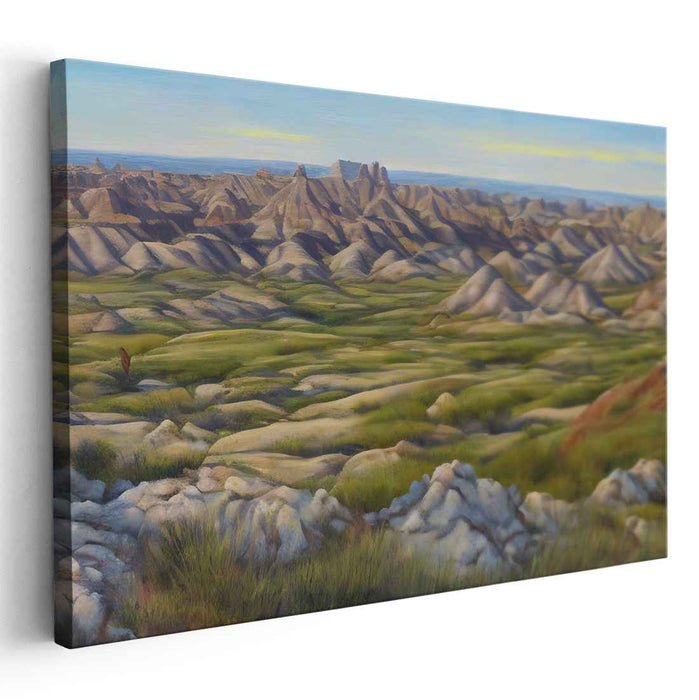 Unseen Horizons Unveiled: Realist Panoramic Landscape Canvas Art