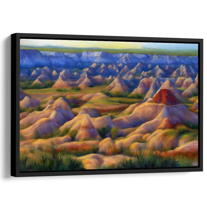Ephemeral Heights: Luminous Landscape Canvas Art