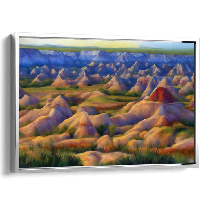 Ephemeral Heights: Luminous Landscape Canvas Art