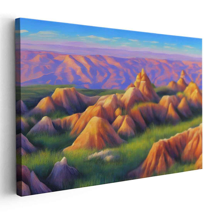 Chroma Symphony: A Vibrant Landscape Canvas Art