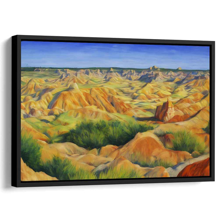 Solar Expanse: Expansive Sunlit Landscape Canvas Art Print