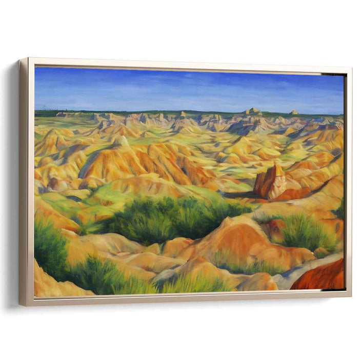 Solar Expanse: Expansive Sunlit Landscape Canvas Art Print