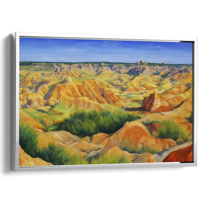 Solar Expanse: Expansive Sunlit Landscape Canvas Art Print