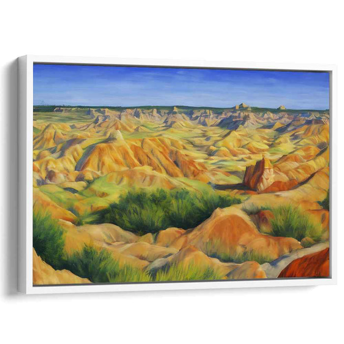 Solar Expanse: Expansive Sunlit Landscape Canvas Art Print