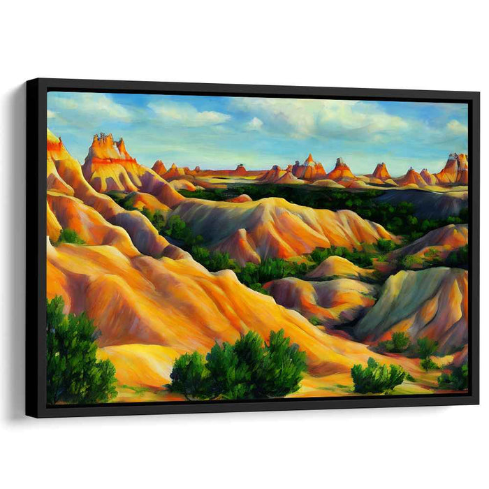 Sandstorm Serenade: Majestic Desert Landscape Canvas Art