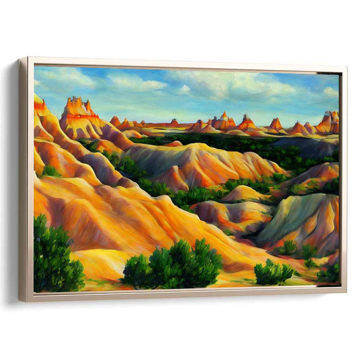 Sandstorm Serenade: Majestic Desert Landscape Canvas Art