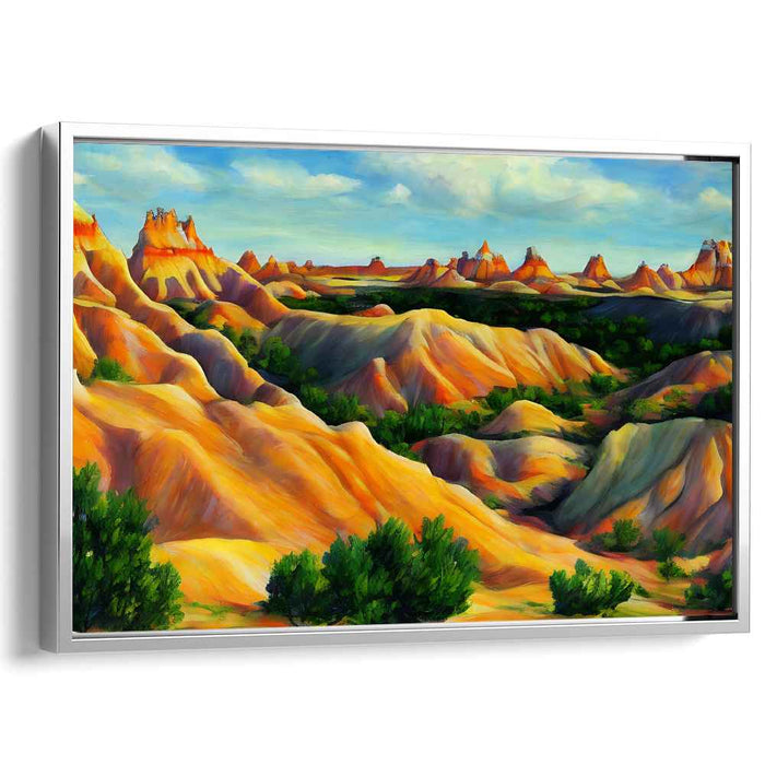 Sandstorm Serenade: Majestic Desert Landscape Canvas Art