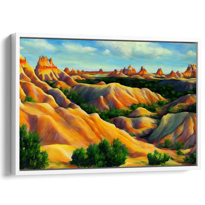 Sandstorm Serenade: Majestic Desert Landscape Canvas Art