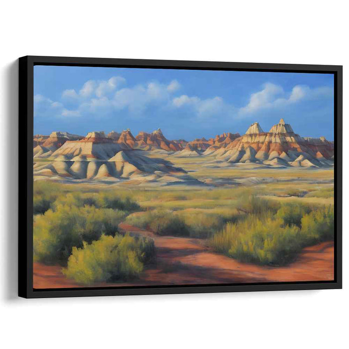 Infinite Horizons Brushstrokes: Expansive Landscape Oil Painting