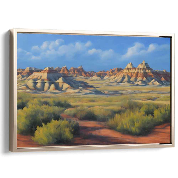Infinite Horizons Brushstrokes: Expansive Landscape Oil Painting