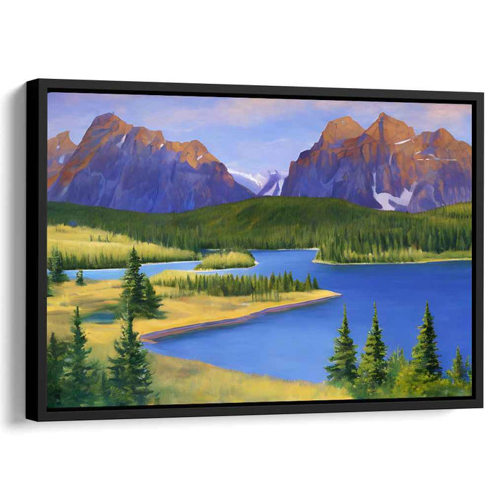 Ethereal Landscape Vision: Realistic Landscape Canvas Art Print