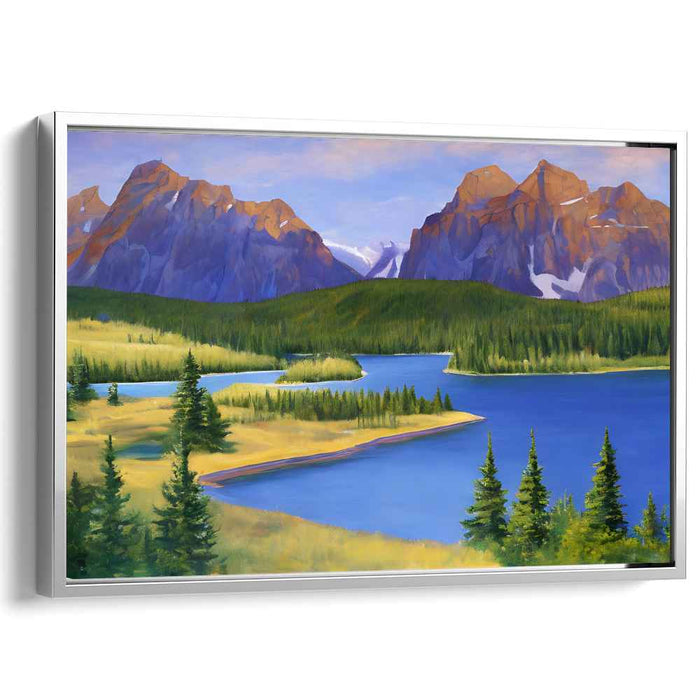 Ethereal Landscape Vision: Realistic Landscape Canvas Art Print