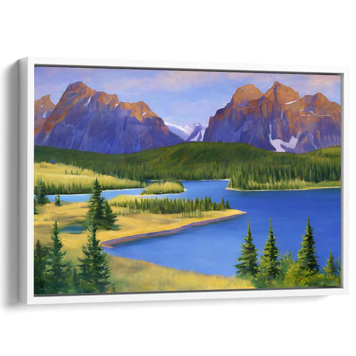 Ethereal Landscape Vision: Realistic Landscape Canvas Art Print