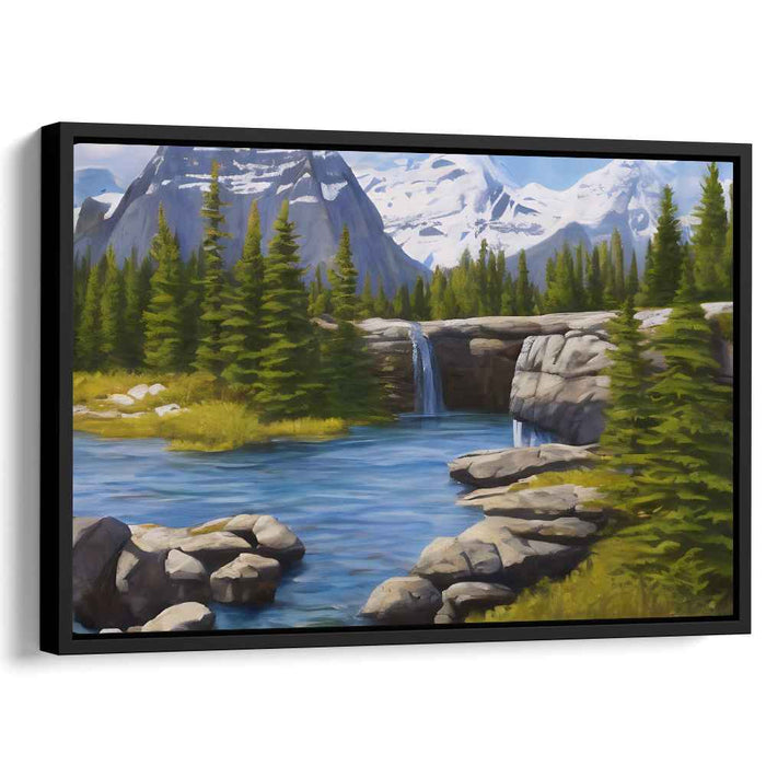 Tranquil Picturesque Vistas: Serene Landscape Canvas Art Print